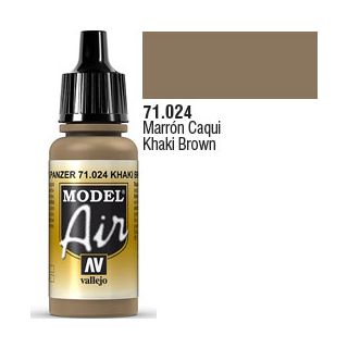 Vallejo Model Air 024: Khaki Brown 17 ml.