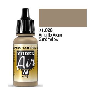 Vallejo Model Air 028: Sand Yellow 17 ml.