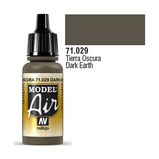 Vallejo Model Air 029: Dark Earth 17 ml.
