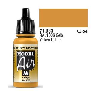 Vallejo Model Air 033: Yellow Ochre 17 ml.