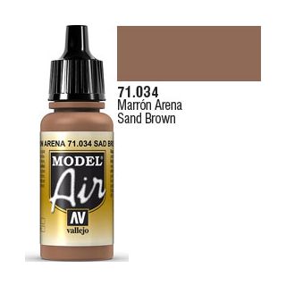 Vallejo Model Air 034: Sand Brown 17 ml.