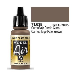 Vallejo Model Air 035: Camouflage Pale Brown 17 ml.