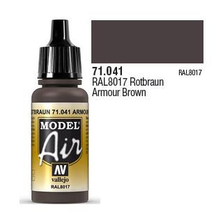 Vallejo Model Air 041: Armour Brown 17 ml.