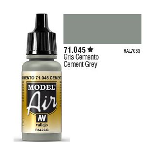 Vallejo Model Air 045: Cement Grey 17 ml.