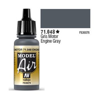 Vallejo Model Air 048: Engine Gray 17 ml.