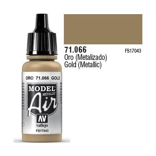 Vallejo Model Air 066: Gold (Metallic) 17 ml.