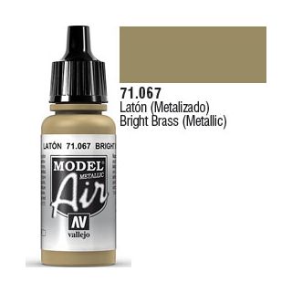 Vallejo Model Air 067: Bright Brass (Metallic) 17 ml.