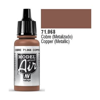 Vallejo Model Air 068: Copper (Metallic) 17 ml.