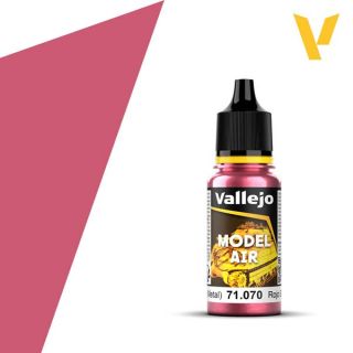 Vallejo Model Air 070: Signal Red (Metallic) 18 ml.