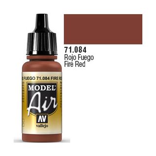 Vallejo Model Air 084: Fire Red 17 ml.