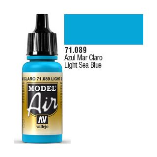 Vallejo Model Air 089: Light Sea Blue 17 ml.