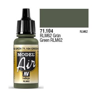 Vallejo Model Air 104: Green RLM62 17 ml.