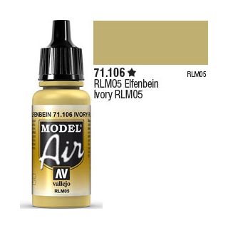 Vallejo Model Air 106: Ivory RLM05 17 ml.