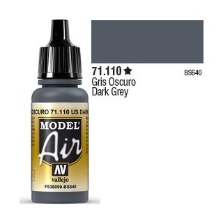 Vallejo Model Air 110: Dark Grey 17 ml.