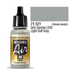 Vallejo Model Air 121: Light Gull Gray 17 ml.