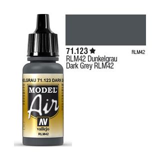Vallejo Model Air 123: Dark Grey RLM42 17 ml.