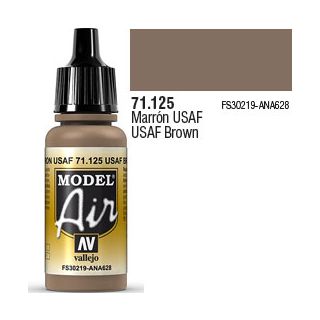 Vallejo Model Air 125: USAF Brown 17 ml.