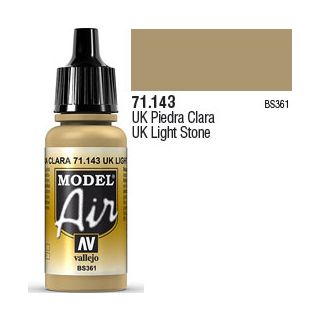 Vallejo Model Air 143: UK Light Stone 17 ml.