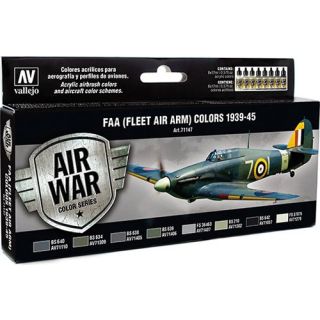 Vallejo Model Air Set 147: FAA (Fleet Air Arm) Colors 1939-1945 (8 colors)