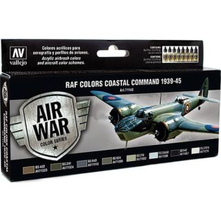 Vallejo Model Air Set 148: RAF Colors Coastal Command 1939-1945 (8 colors)