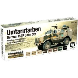 Vallejo Model Air Set 159: German ISAF Color Set (8 colors)