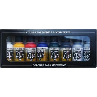 Vallejo Model Air Set 174: Basics Colors (8 colors)
