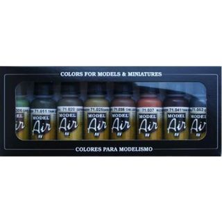 Vallejo Model Air Set 175: WWII German Colors (8 colors)