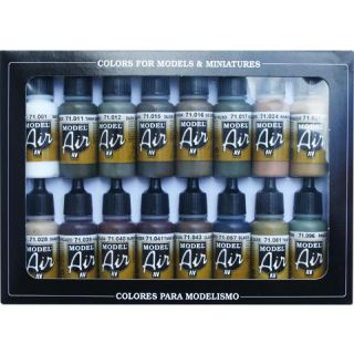 Vallejo Model Air Set 190: WWII German Colors (16 colors)