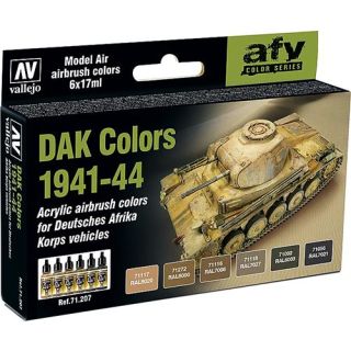 Vallejo Model Air Set 207: DAK Colors 1941-1944 (6 colors)