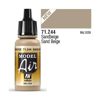 Vallejo Model Air 244: Sand Beige 17 ml.