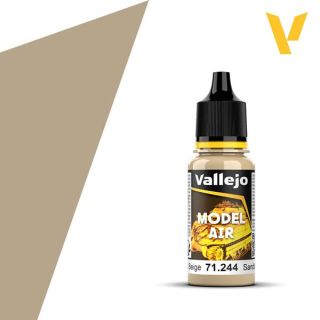 Vallejo Model Air 244: Sand Beige 18 ml.