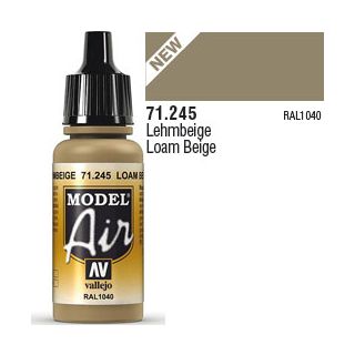Vallejo Model Air 245: Loam Beige 17 ml.