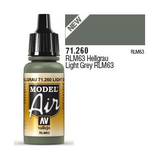 Vallejo Model Air 260: Light Grey RLM63 17 ml.