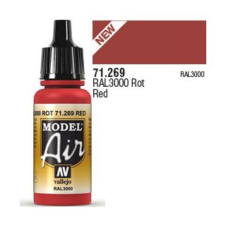 Vallejo Model Air 269: Red RAL3000 17 ml.
