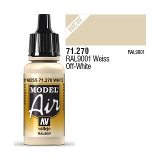 Vallejo Model Air 270: Off-White 17 ml.