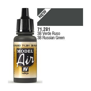 Vallejo Model Air 281: 3B Russian Green 17 ml.
