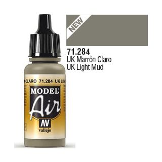 Vallejo Model Air 284: UK Light Mud 17 ml.