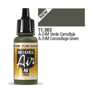 Vallejo Model Air 303: A-24M Camouflage Green 17 ml.