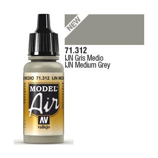 Vallejo Model Air 312: IJN Medium Grey 17 ml.
