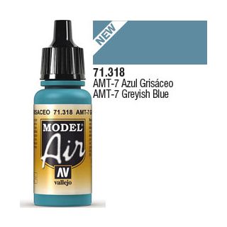 Vallejo Model Air 318: AMT-7 Greyish Blue 17 ml.