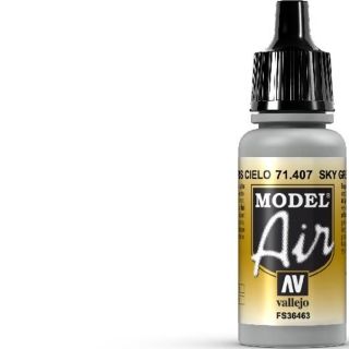 Vallejo Model Air 407: Sky Grey 17 ml.