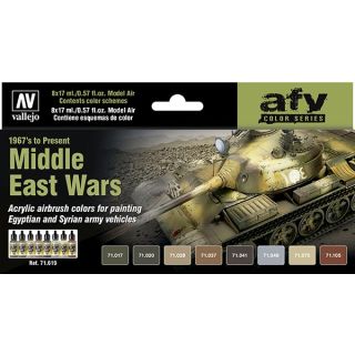 Vallejo Model Air Set 619: Middle East Wars - 1967’s to Present (8 colors)