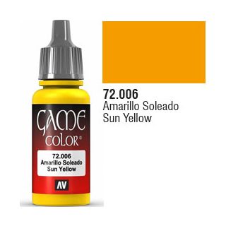 Vallejo Game Color 006: Sun Yellow 17 ml.