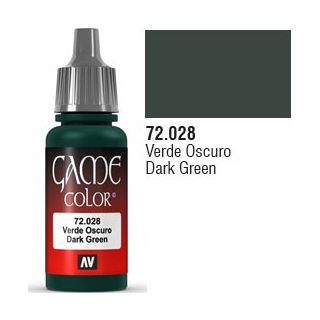 Vallejo Game Color 028: Dark Green 17 ml.