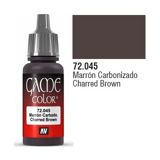 Vallejo Game Color 045: Charred Brown 17 ml.