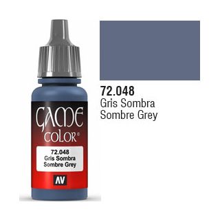 Vallejo Game Color 048: Sombre Grey 17 ml.