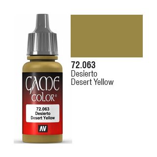 Vallejo Game Color 063: Desert Yellow 17 ml.