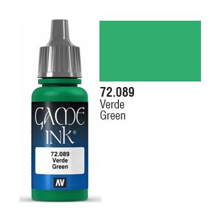 Vallejo Game Color 089: Green (Ink) 17 ml.