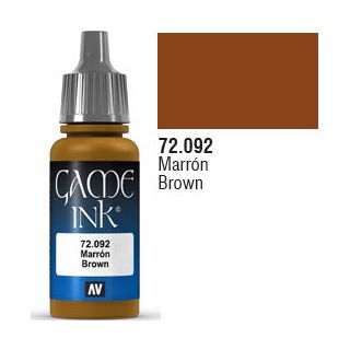 Vallejo Game Color 092: Brown (Ink) 17 ml.