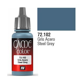 Vallejo Game Color 102: Steel Grey 17 ml.